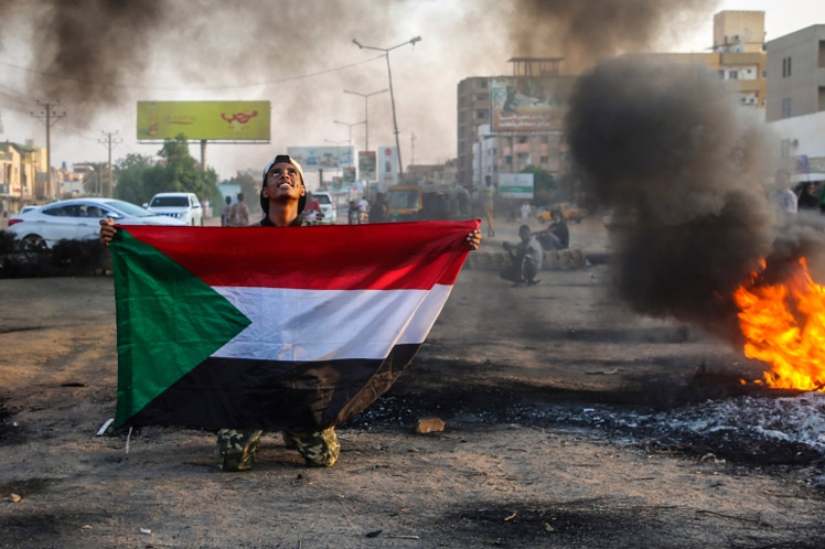Sudán, manifestación, antigolpista