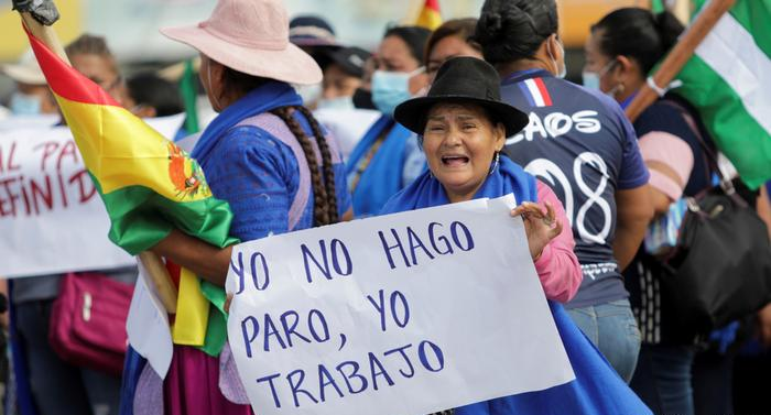 Bolivia, paro, rechazo