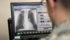 Maquina de rayos x-medico