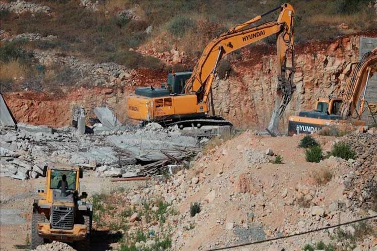Israel, Palestina, demolición, estructuras