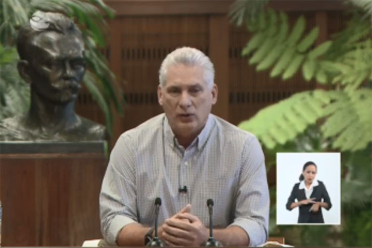 Díaz Canel, Cuba, Covid-19, bloqueo