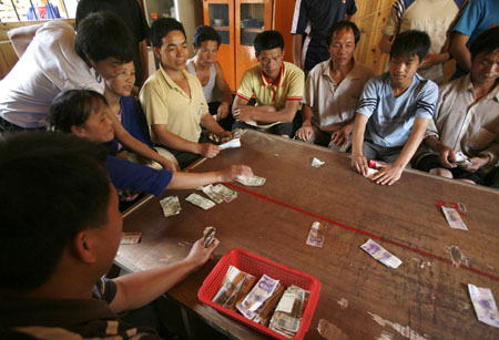 illegal gambling China