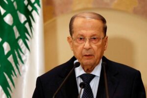 Lebanese president calls for international help to displaced Syrians