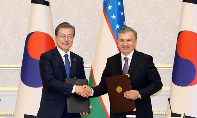 South Korea and Uzbekistan