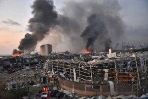 líbano, imágenes, satelitales, investigación, explosión, puerto, Beirut