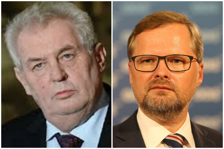 Checa, presidente, primer, ministro, choque