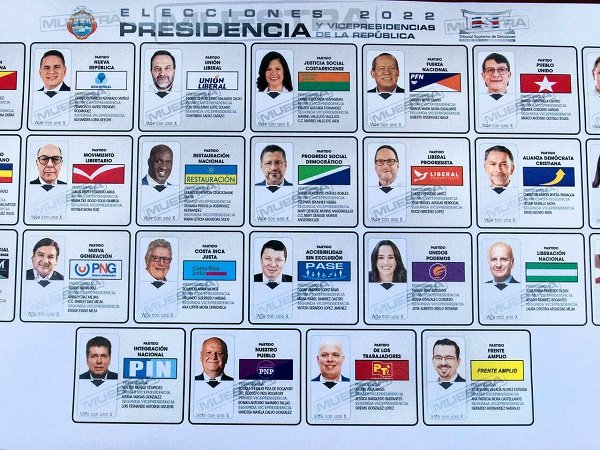 25 candidates pursueing Costa Rica's presidential seat