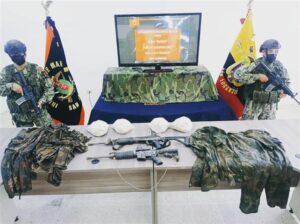 Ecuador, decomiso, armas