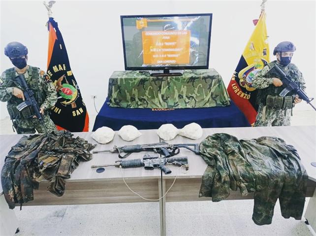 Ecuador, decomiso, armas