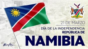 Cuba, Namibia, felicitaciones, aniversario, independencia
