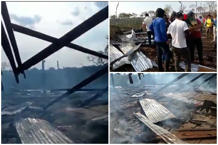 Houses of Colombian peasants and indigenous people burned down - Vimarsana News
