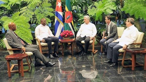 Cuba, Dominica, Díaz-CAnel, Skerrit, encuentro