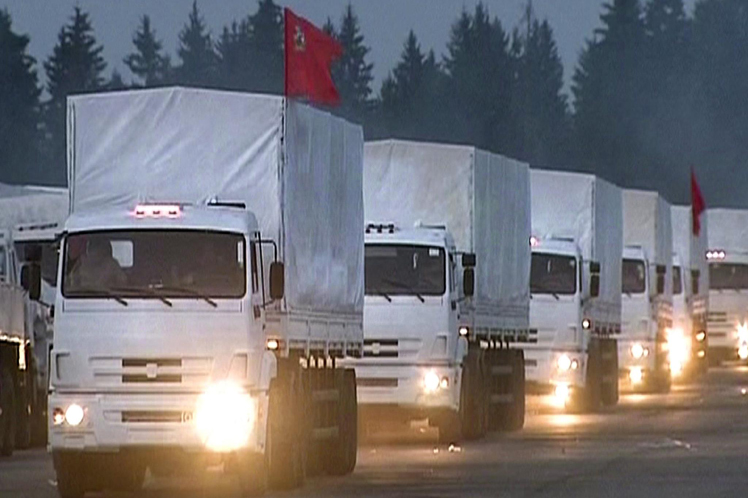 Ukrainian attack on Russian humanitarian convoy prevented