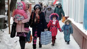 Rusia, refugiados, Donbass, arribo