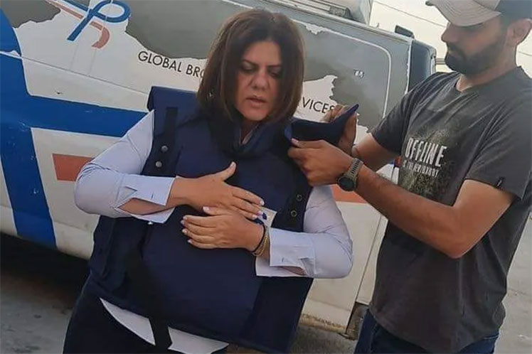 periodista, palestina, asesinato, condena, organizaciones