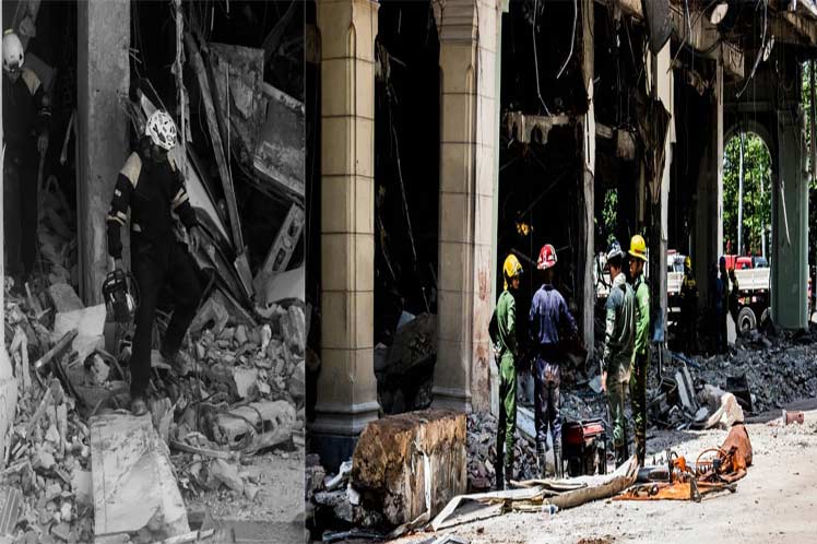 Cuba, Hotel Saratoga, accidente, labores, rescate
