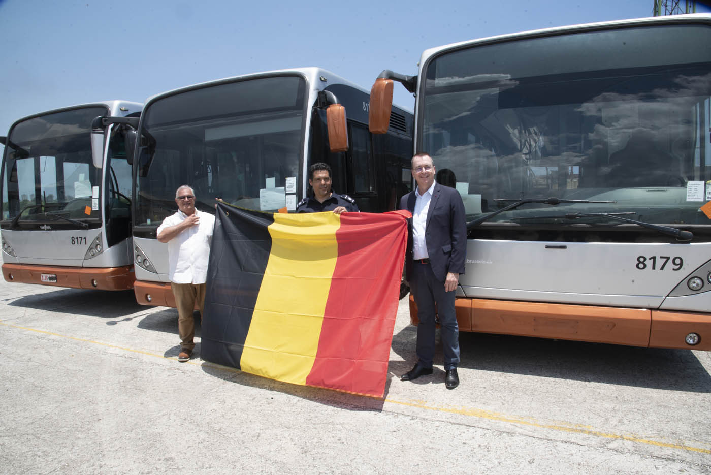 Belgium donates 30 passenger buses to Cuba
