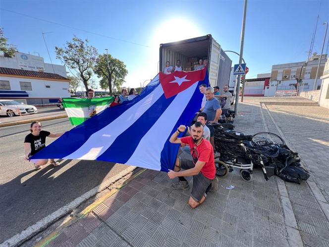 Another shipment with donations from Sevilla to Cuba - Vimarsana News