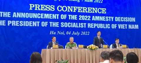 Vietnam, amnistía, reclusos, presidencia