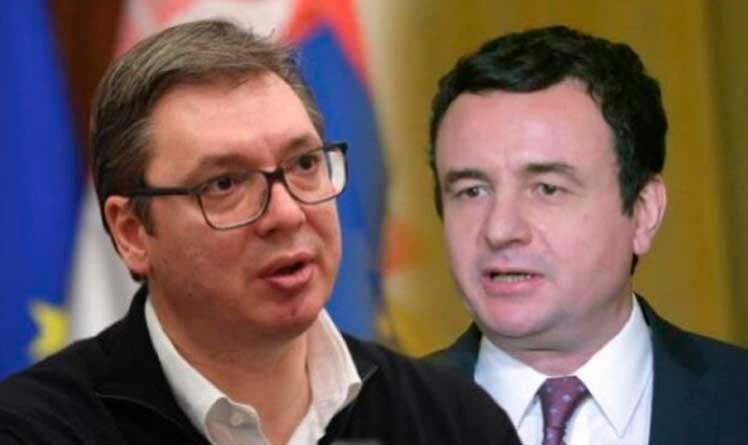presidente-serbio-Aleksandar-Vučić,-y-primer-ministro-kosovar,-Albin-Kurti