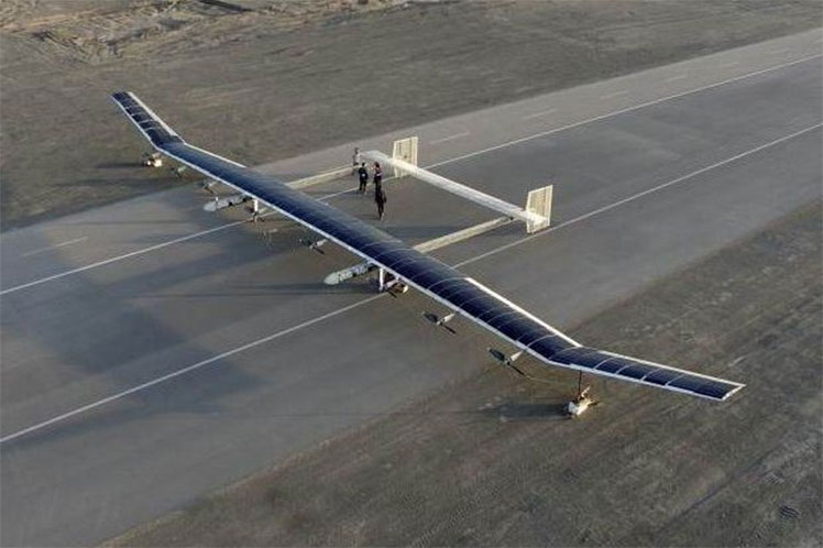 طائرة صينية تعمل بالطاقة الشمية في الفضاء كـ"قمر صناعي" لا مثيل لها في العالم China-Dron-Energia-Solar