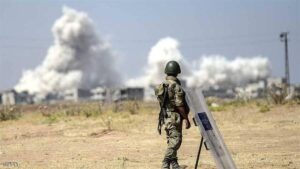 Turkish forces shell northern Syria