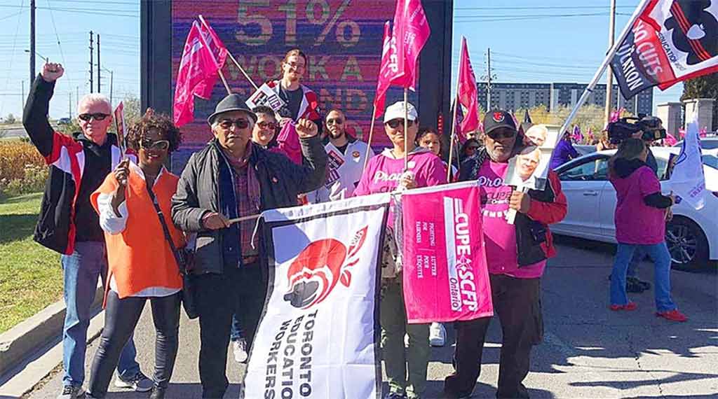 Education workers in Ontario, Canada, go on strike - Vimarsana News
