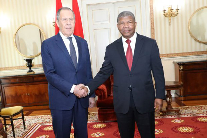 Angolan President João Lourenço receives Russian FM Sergey Lavrov