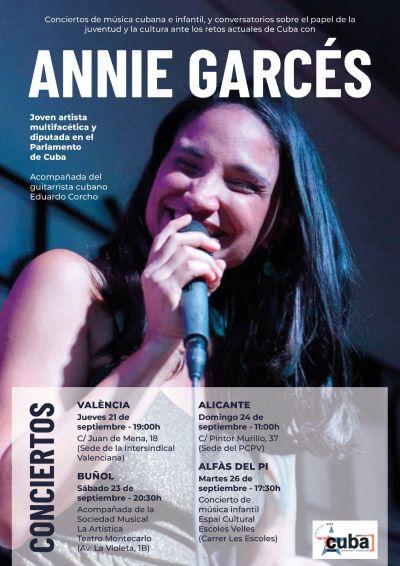 La cantante cubana Annie Garcés se presenta en España (+foto)