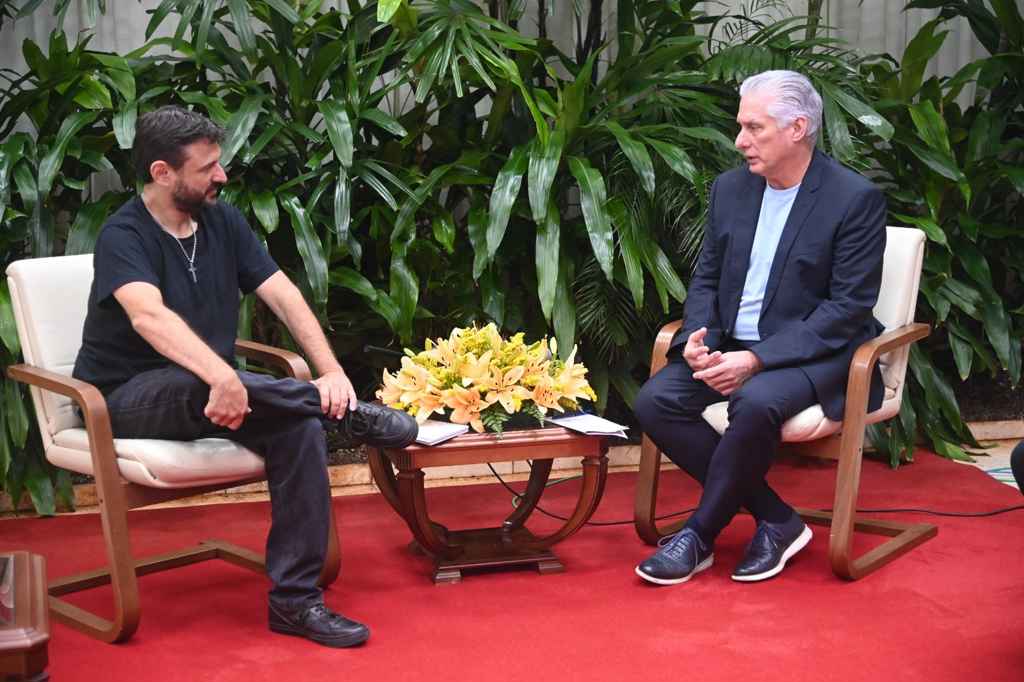 President Diaz-Canel highlights meeting with Argentine party leader